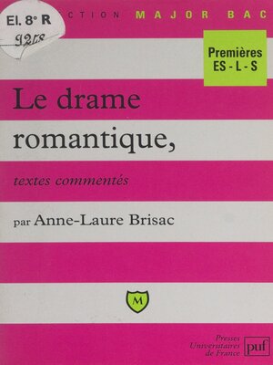 cover image of Le drame romantique